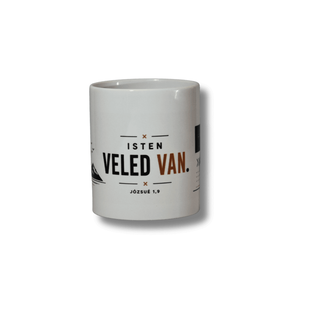Isten veled van hegyes tájképes bögre
