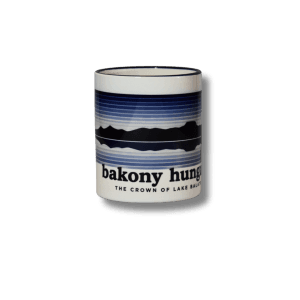 Bakony Hungary kék sávos bögre